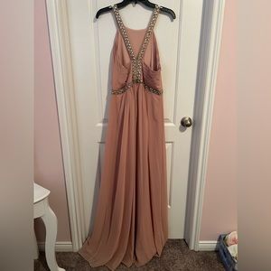 BCBGMaxAzria jeweled evening gown
